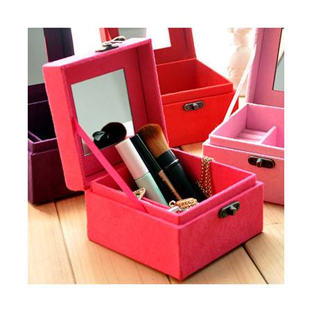 精選創(chuàng)意家居日用品 鹿皮絨歐式木質(zhì)韓國飾品盒帶鎖扣圖片大全